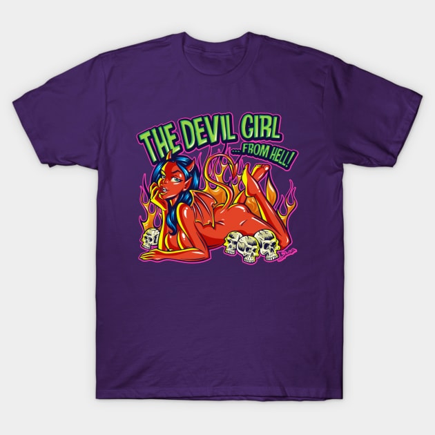 Devil Girl T-Shirt by renatodsc